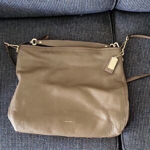Coach Tan Leather Shoulder Bag